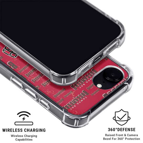 NFL Tampa Bay Buccaneers - Blast iPhone 16e Clear Case